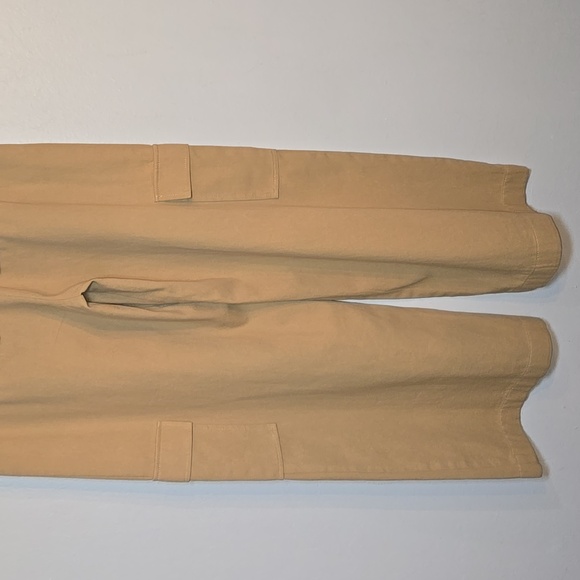 Anthropologie Avec Les Filles Pleated Wideleg Cargo Trousers Khaki NWOT - Picture 10 of 13